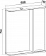 Runo Зеркальный шкаф Афина 60 R белый – картинка-10